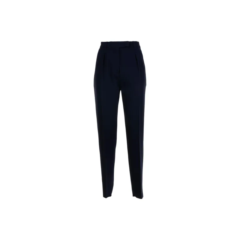MaxMara Eguale Pleat Detailed Tapered Trousers-0