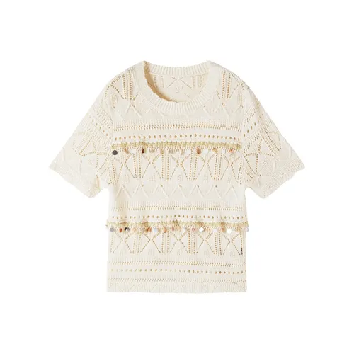 XIANGYING Knitwear Women's Ecru