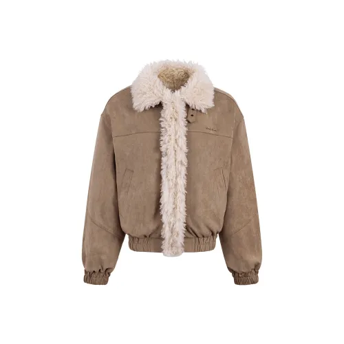 Ariseism Suede Lambswool Patchwork Puffer Jacket Coat For Women's Winter Puffer Jacket Women's