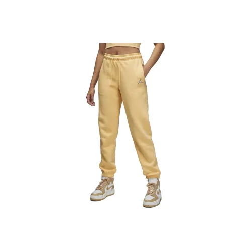 jordan 7.5us Brooklyn Knitted Sweatpants Women's Apricot