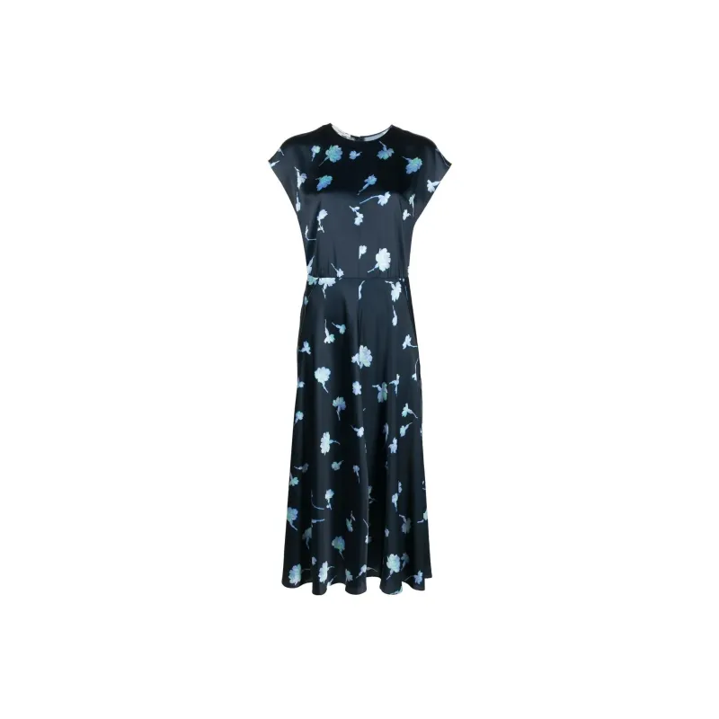 VINCE Sleeveless Dresses Women's Blue-0