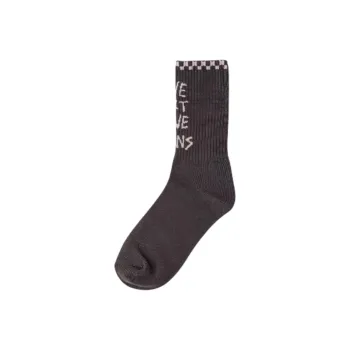 Vans Mid Calf Socks Unisex 1 Pack Gray Black