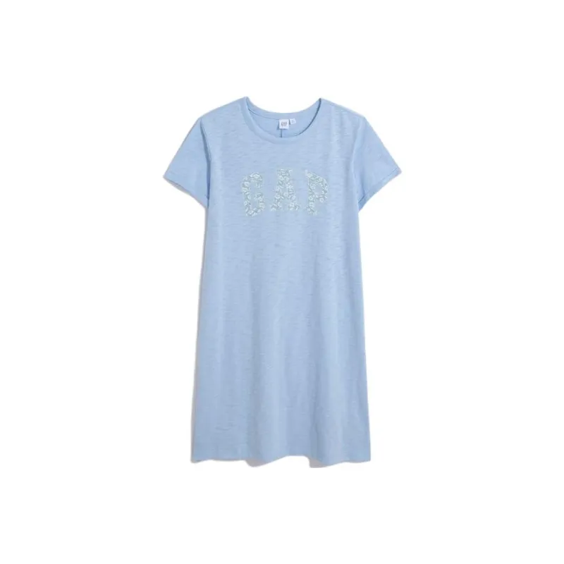 GAP Short-Sleeved Dresses Women's Blue-0