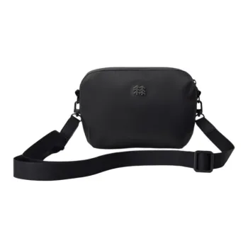 KOLON SPORT Fabric Shoulder Bag, Crossbody Bag Unisex Black