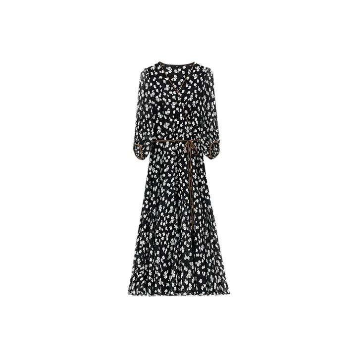 ETSE Short Sleeved Dresses Women's Black-0