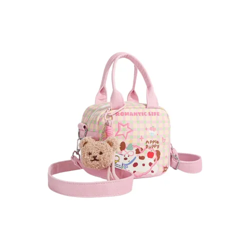 Juju Jimmy Polyester With PU Shoulder Bag, Handbag Women's Pink/Green