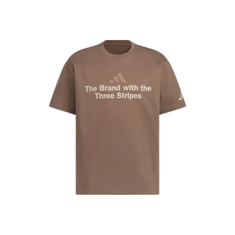 Adidas T Shirt Men's Stratum Dark Earthy Brown-0