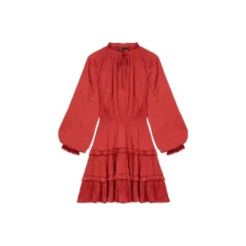 Maje Long-Sleeved Dresses Women's Red