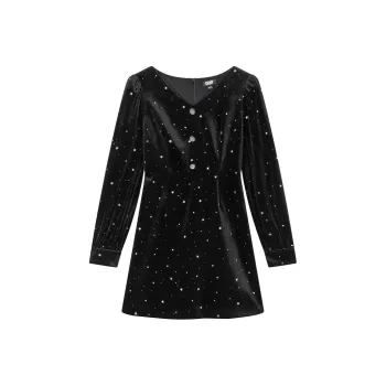 DKNY Long Sleeved Dress Women's Black