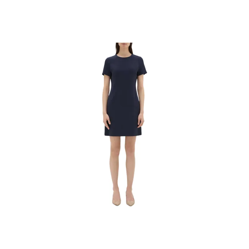 THEORY Short-Sleeved Dresses Women's Marine Blue-0