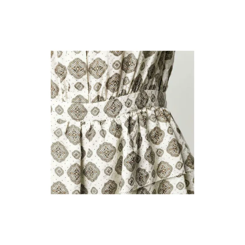 MICHAEL KORS MMK Long Sleeved Dress Women's Ivory White-4