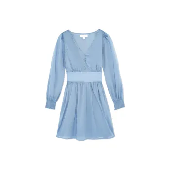 MICHAEL KORS SS22 Long Sleeved Dresses Women's Blue