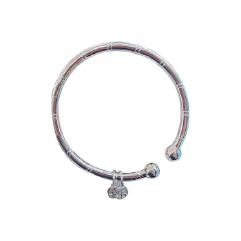HAOYINFANG S 999 Fine Silver Bangles Women's