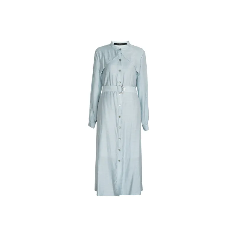 ROEYSHOUSE Long Sleeved Dresses Women's Light Blue-0
