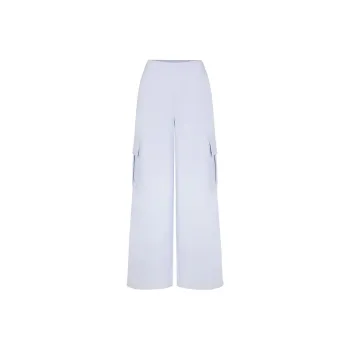 SKIMS COTTON FLEECE OVERSIZED CARGO PANT Cargo Pants Women's PERIWINKLE/Periwinkle Color