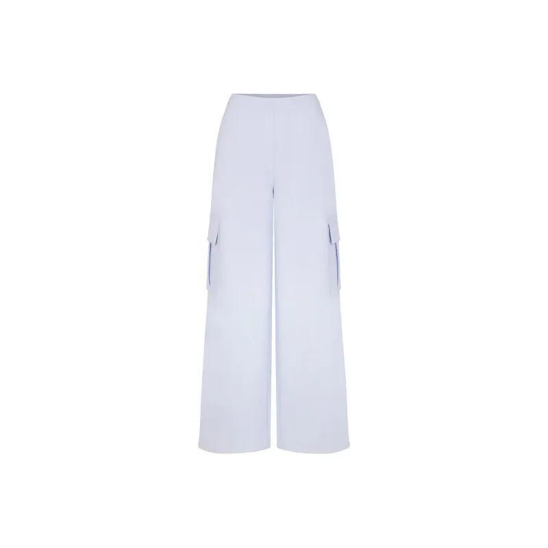SKIMS COTTON FLEECE OVERSIZED CARGO PANT Cargo Pants Women's PERIWINKLE/Periwinkle-0