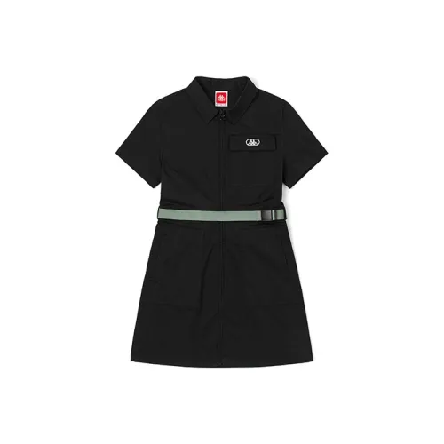 Kappa Short-Sleeved Dresses Women's Black-990