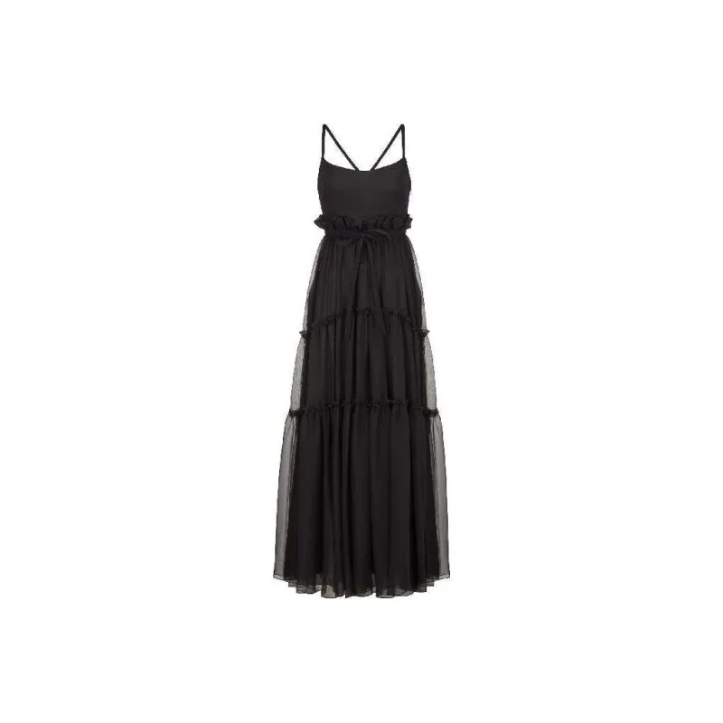 DIOR Slip Dresses Women's Black-0