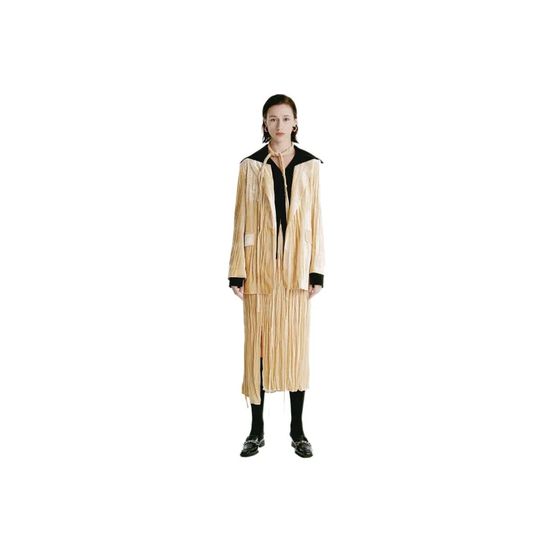 RODERIC WONG Business Suit Women's Mustard Yellow-0