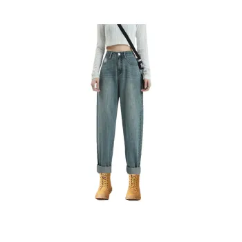 Weixi Jeans Women's Vintage Green