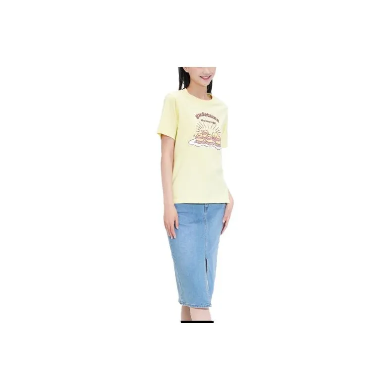 UNIQLO Denim Long Skirts Women's Lake Blue-0