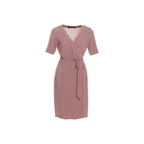 BESIONIA SS21 Short Sleeved Dresses Women's Red Pattern