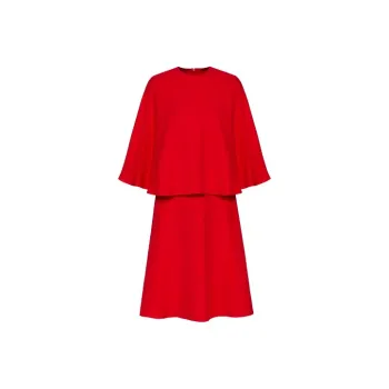 Valentino Long-Sleeved Dresses Women's Red