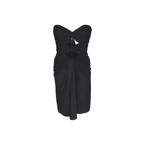 SAINT LAURENT Cut Out Sleeveless Mini Dress