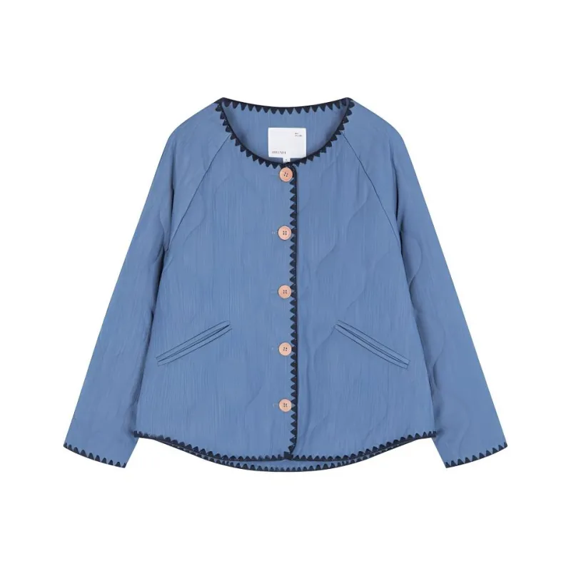 IHIMI Puffer Jacket Women's Denim Blue-0