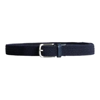 J.Lindeberg Polypropylene, Elastane, Leather Belt Unisex Blue Width 3.5CM