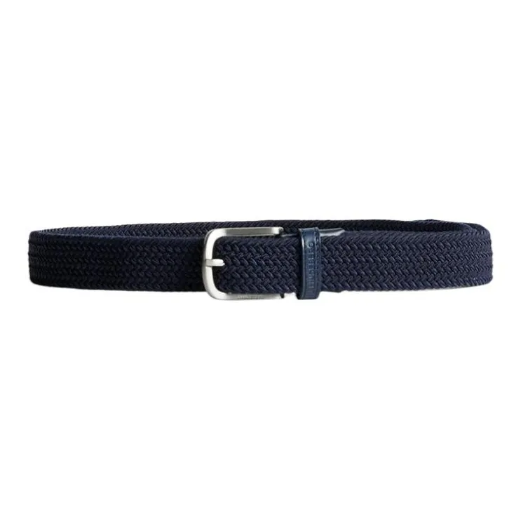 J.Lindeberg Polypropylene, Elastane, Leather Belt Unisex Blue Width 3.5CM-0