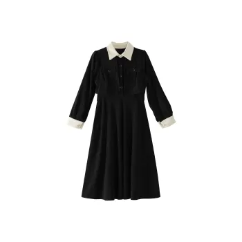IQC Long Sleeved Dresses Women's Black