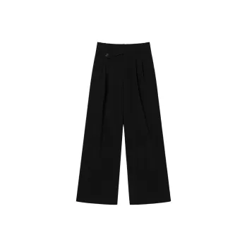 MEETLADY Suit Trousers Women's Black