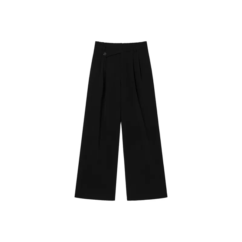 MEETLADY Suit Trousers Women's Black-0