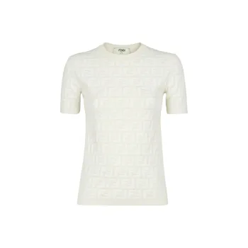 FENDI Crewneck Short Sleeved Jumper