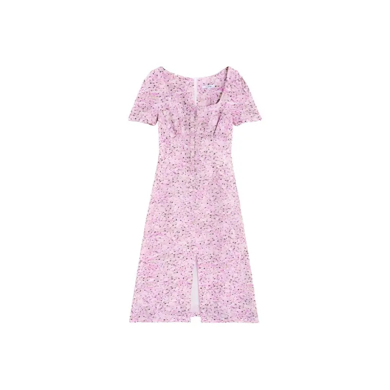 Bebe Short Sleeved Dresses Women's Purple-0