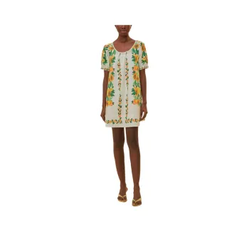 Farm Rio Papaya Salad Scarf Mini Dress