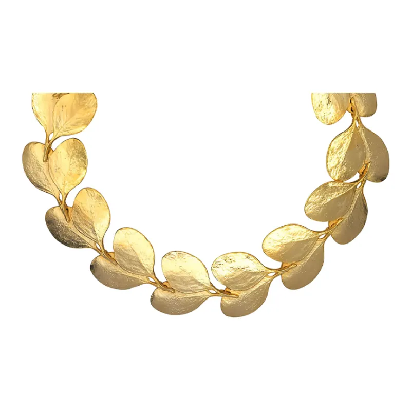 Kenneth Jay Lane Leaves charm Necklace-0