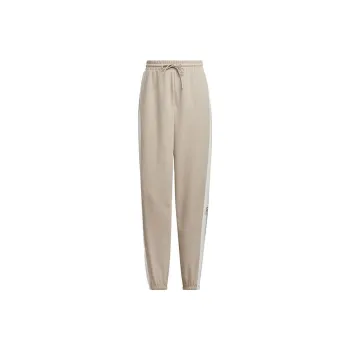 Adidas Originals Classic Three stripe Series Knitted Sports Pants Women's Beige