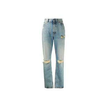 GUCCI Denim Trousers Women's Blue