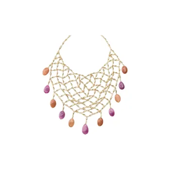 ZARA Resin Necklaces Women's Gold