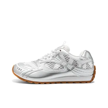 HART DAVIS Crooked Head Shoes Abrasion Resistant Breathable Height Increasing Low Top Casual Shoes Unisex Silver