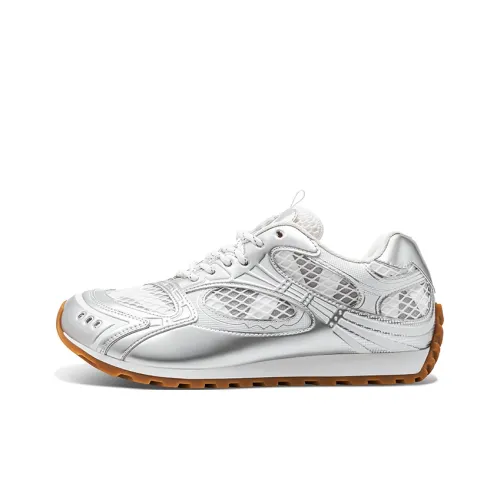 HART DAVIS Crooked Head Shoes Height Increasing, Breathable, Slip Resistant Low Top Casual Shoes Unisex Silver