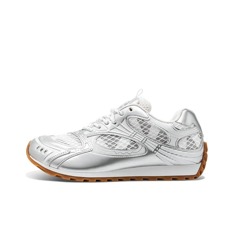HART DAVIS Crooked Head Shoes Height Increasing, Breathable, Slip Resistant Low Top Casual Shoes Unisex Silver-0