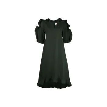 JIL SANDER Short Sleeved Dresses Women's Green