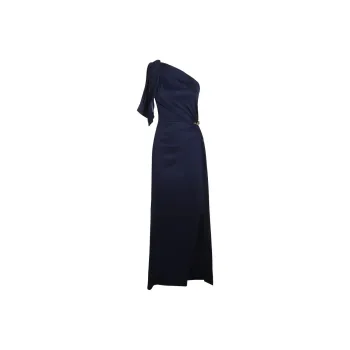 Elisabetta Franchi Red Carpet Jersey Asymmetric Dress