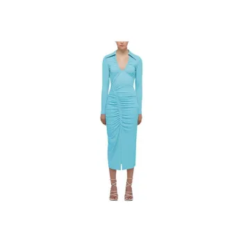 Self-portrait Long-Sleeved Dresses Women's Ocean Blue