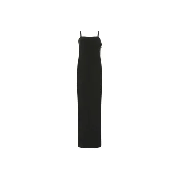 SAINT LAURENT Spaghetti Strap Midi Dress