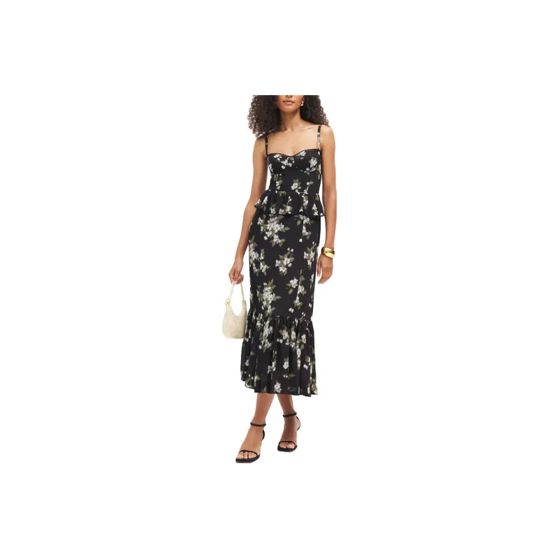 Reformation Slip Dresses Women's Black-0
