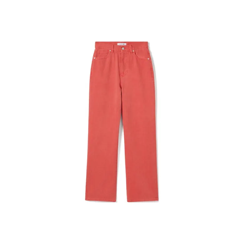 LACOSTE Straight leg Cotton Trousers-0
